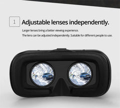 "VR Shinecon 10.0 Virtual Reality Helmet – 3D Glasses Headset for Smartphone, Video Games, Binocular VR Goggles"