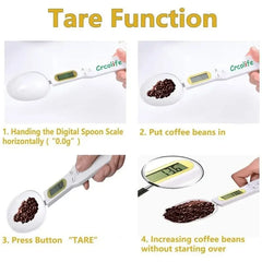 "Digital Weighing Spoon Scale – Adjustable LCD Measuring Tool for Coffee, Food, Flour, Powder, and Baking"