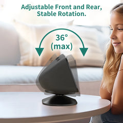"SPORTLINK Adjustable Magnetic Stand for Echo Show 5 (3rd Gen, 2023) – Tilt Table Holder with Anti-Slip Base, Black"