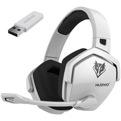 "NUBWO G06 Dual Wireless Gaming Headset – 2.4G & Bluetooth, 5ms Low Latency, 7.1 Surround Sound, ENC Mic for PC, PS4, PS5"