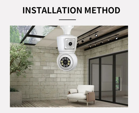 ICSEE 4K 8MP E27 Wi-Fi Camera with Auto Tracking