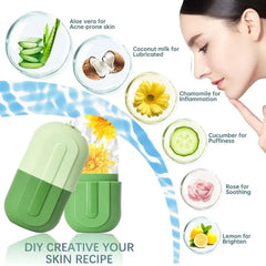 Glow Cube Ice Roller – Soothing Facial Cooling Massager
