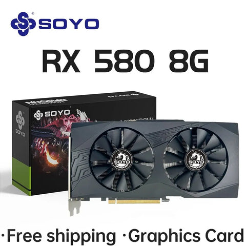 SOYO Radeon RX580 8GB GDDR5 Graphics Card