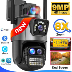 9MP Wi-Fi PTZ Security Camera with 8X Zoom