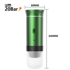 Portable 3-in-1 Electric Espresso Machine – Wireless Coffee Maker for Capsule or Ground