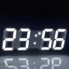 Voice-Activated 3D Luminous Digital Clock – Simple Fashion Silent Alarm Desktop Clock