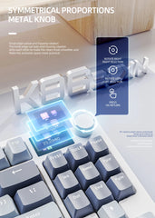 K86 Wireless Mechanical Keyboard – Hot-Swappable, Screen & Volume Knob