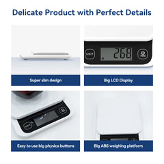 5kg Smart Kitchen Scale with Nutrition Calculator