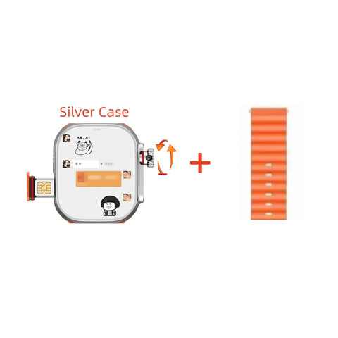 "S10 Ultra 4G Smartwatch for Men – Android OS, 32+256GB, 2.2'' AMOLED Display, 800MP Camera, WiFi, GPS, SIM Card Support"