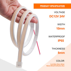 Waterproof COB LED Strip Light 12V/24V Flexible Neon Light