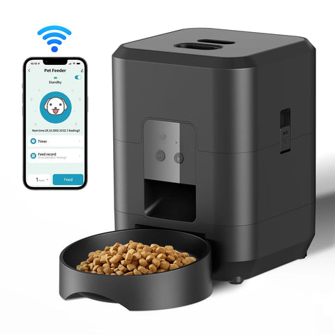 Smart Pet Food Dispenser – Timed Automatic Cat & Dog Feeder with Portion Control