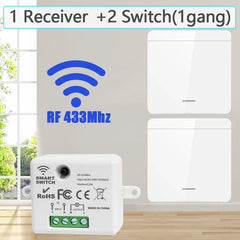 Smart Wall Switch for LED Lighting RF 433MHz
