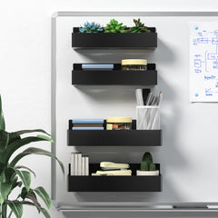 4-Pack Magnetic Fridge Shelf – Space-Saving Spice Storage Racks for Kitchen, No Drilling Required