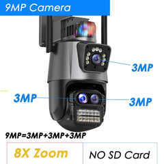 9MP Wi-Fi PTZ Security Camera with 8X Zoom