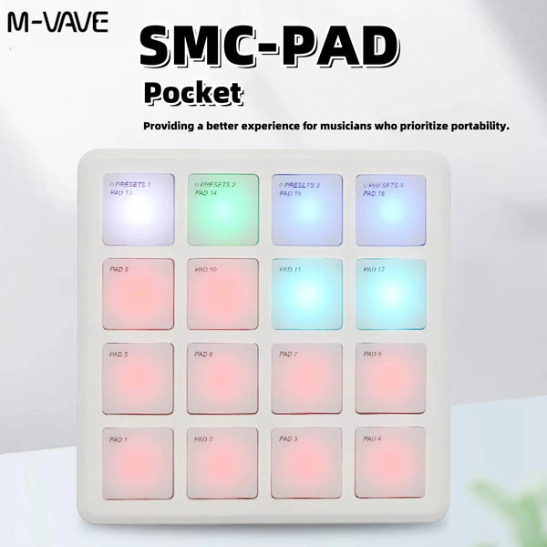 M-VAVE SMC-PAD Wireless MIDI Percussion Controller