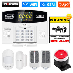 Fuers Tuya Smart 4G GSM Wi-Fi Burglar Alarm System