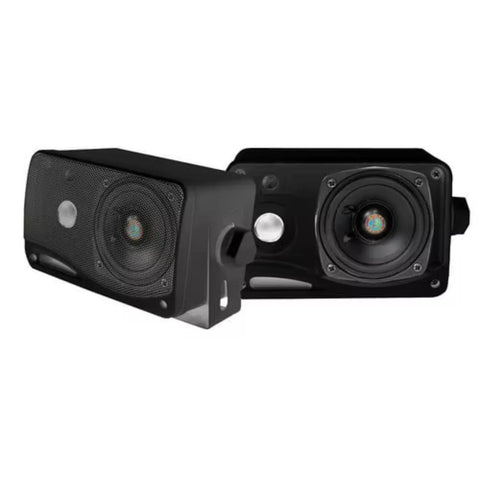 Pyle PLMR24 3.5" 200W 3-Way Marine Audio Speakers Outdoor Weatherproof (2 Pack)