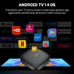"Smart TV Box Android 13 – Allwinner H313 Quad‑Core, HDR10+, Netflix & Chromecast, 2.4G/5G Wi‑Fi, BT 5.0 Media Player (2 GB/16 GB)"