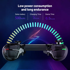 KS40 Wireless Transparent Joy-Pad – LinYuvo LED Switch Controller with Turbo for Nintendo NS/OLED/Lite