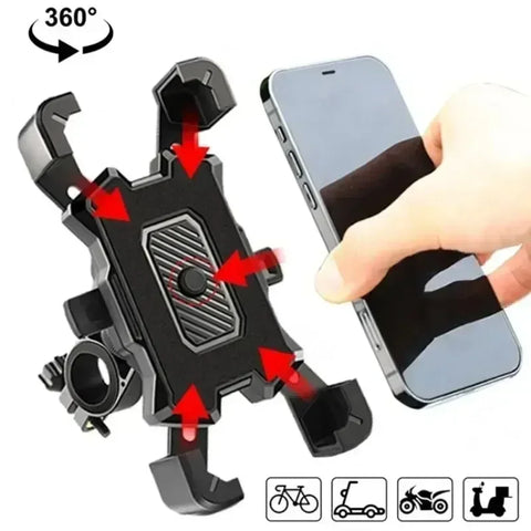 RideMount – 360° Rotatable Phone Holder for Bikes & Motorcycles