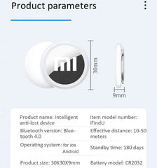 Xiaomi Mini GPS Tracker – Bluetooth 4.0 Smart Anti-Lost Finder for Kids, Pets, Wallets & Keys