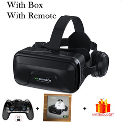 "VR Shinecon 10.0 Virtual Reality Helmet – 3D Glasses Headset for Smartphone, Video Games, Binocular VR Goggles"