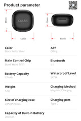 "2024 COLMI R02 Smart Ring – Health Monitor with Charging Case, 39-Day Battery Life, 5ATM Waterproof for Men & Women"