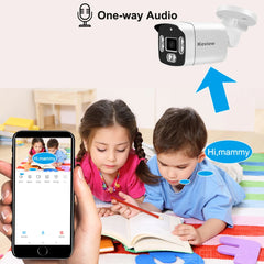 POE 8MP 4K Outdoor IP Bullet Camera with Motion Detection