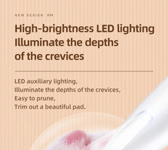 Product with high-brightness LED lighting on a textured beige background