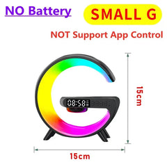 Colorful LED ring with digital display and dimensions on a white background